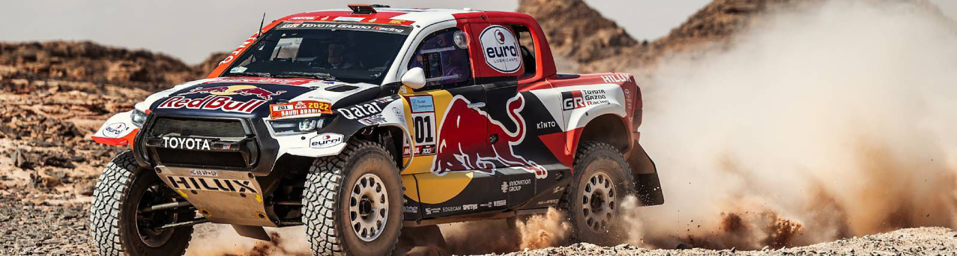 Изображение на странице НАССЕР АЛЬ-АТТИЯ ЗА РУЛЕМ TOYOTA HILUX СТАЛ ПОБЕДИТЕЛЕМ РАЛЛИ-РЕЙДА «ДАКАР-2022» Тойота Центр Чебоксары